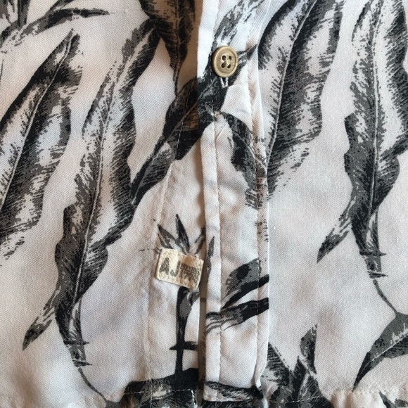 Alexander Julian Men's Black & White Patterned Short Sleeve Shirt Size M - Picture 8 of 9